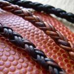 Leather Necklace - Premium Braided Leather With..