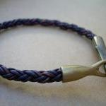 Unisex Mens Womens Braided Leather Bracelet -..