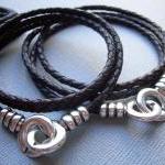 Leather Bracelet, Infinity Bracelet, His And Hers..