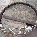 Leather Infinity Bracelet, Mens, Womens, Unisex,..