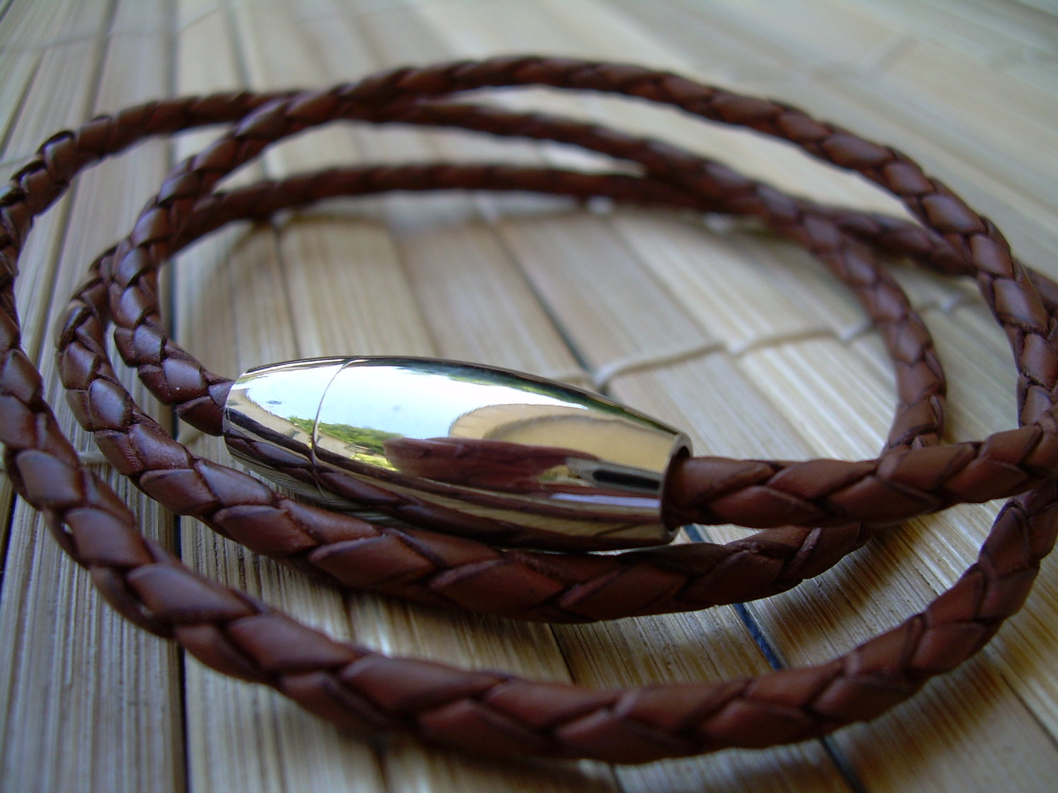 Youthern Brown Black Leather Necklaces for Men Stainless Steel Magnetic Clasp Mens Leather Necklace Jewelry Gifts 3mm